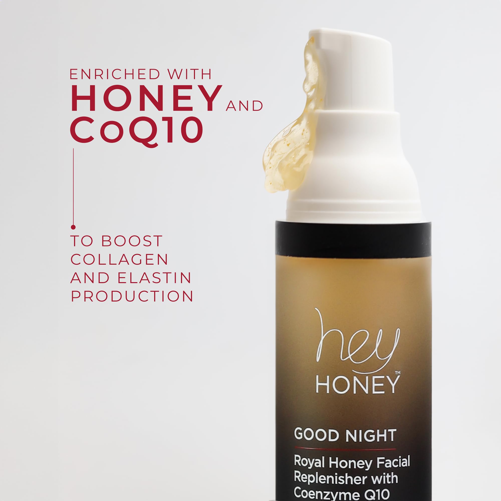 Royal Honey Night Moisturizer with Coenzyme Q10 - Hydrating Facial Cream for Overnight Repair