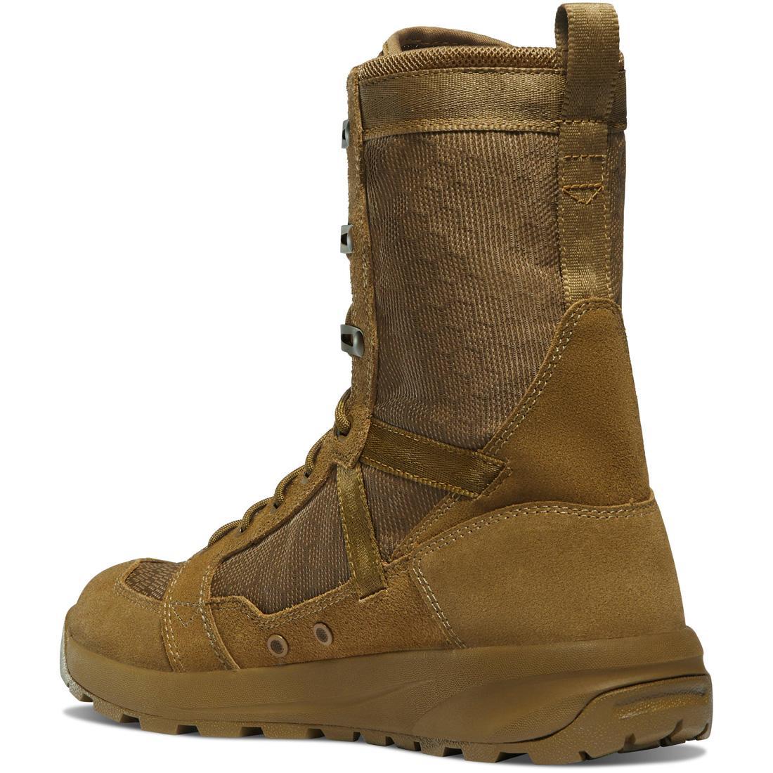 Resurgent Military 8 Hot Tactical Boots - Coyote Brown Combat Boots for Outdoor Hiking, Airsoft & Survival Training