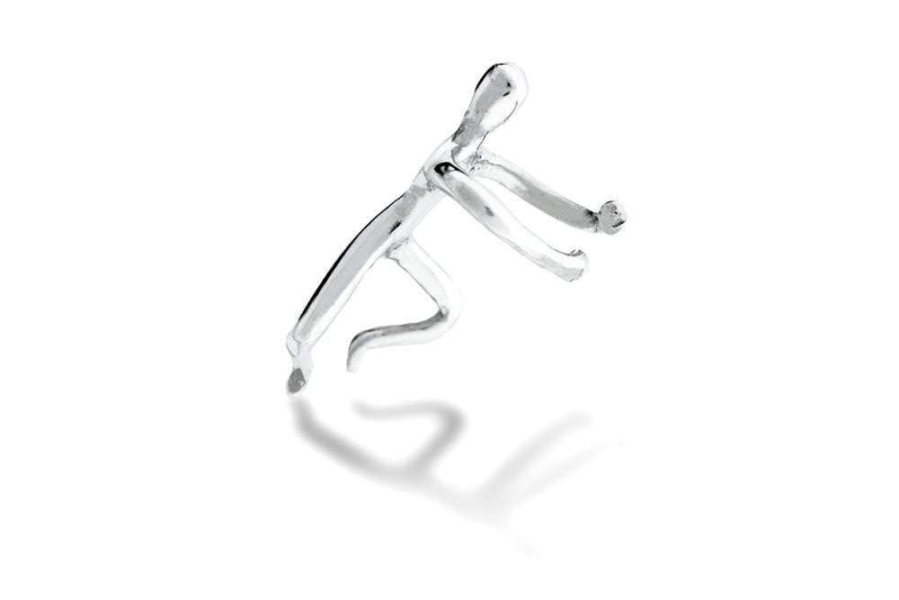 Women's Sterling Silver Earring Cuff - 3/4