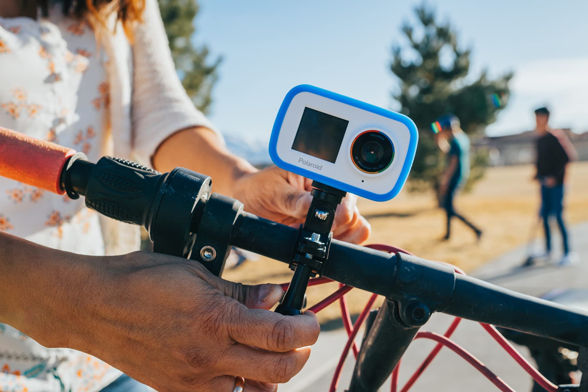**Polaroid Dual Screen WiFi Action Camera 4K 18MP - Waterproof Sports Camera with Rechargeable Battery & Mounting Kit - Perfect for Vlogging, Sports, Travel, Home Videos & Outdoor Adventures**