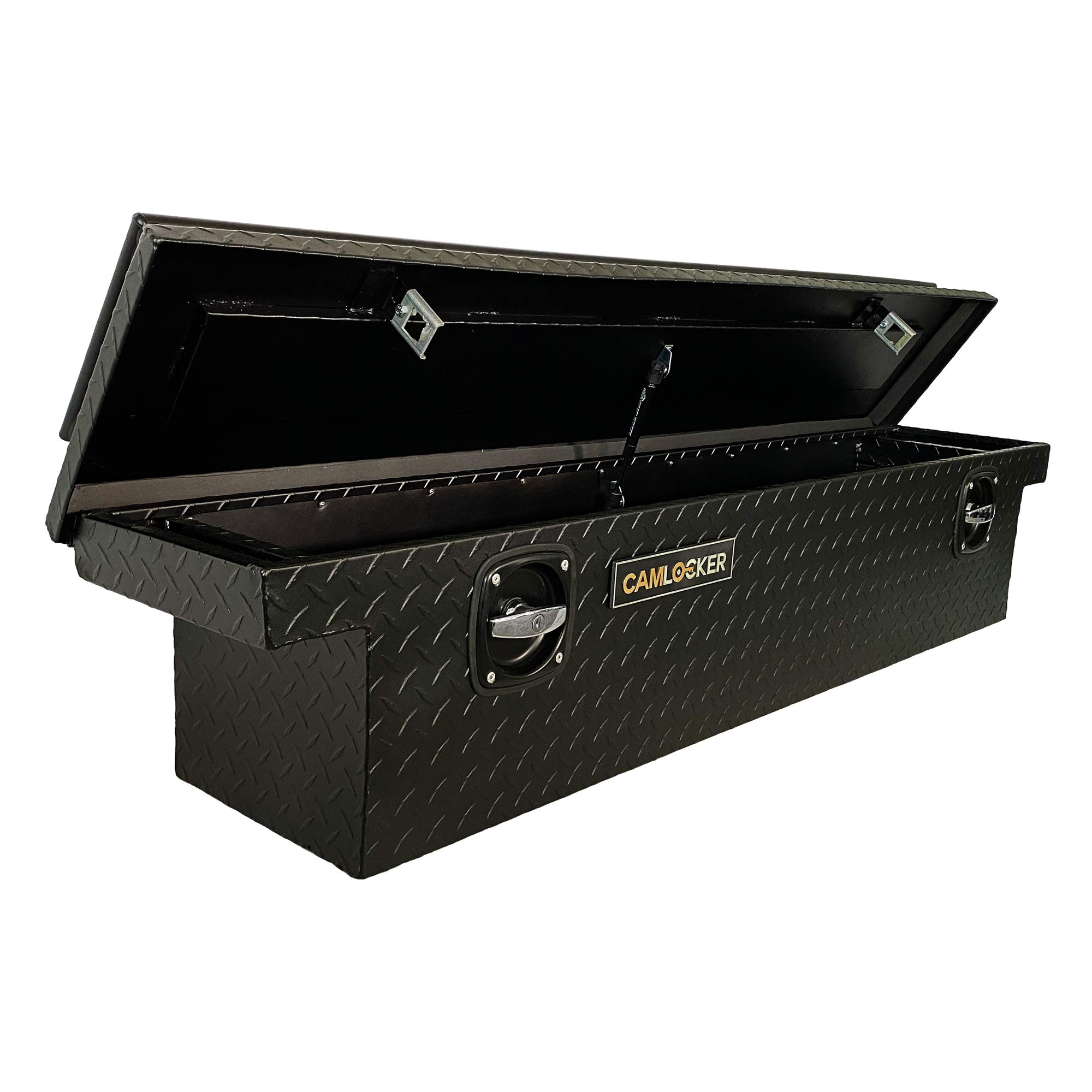 CAMLOCKER UTV Crossover Tool Box - Low Profile Aluminum Storage Box with Rail - Matte Black Finish - Perfect for Off-Road Vehicles, ATV, Side by Side & Truck Organization