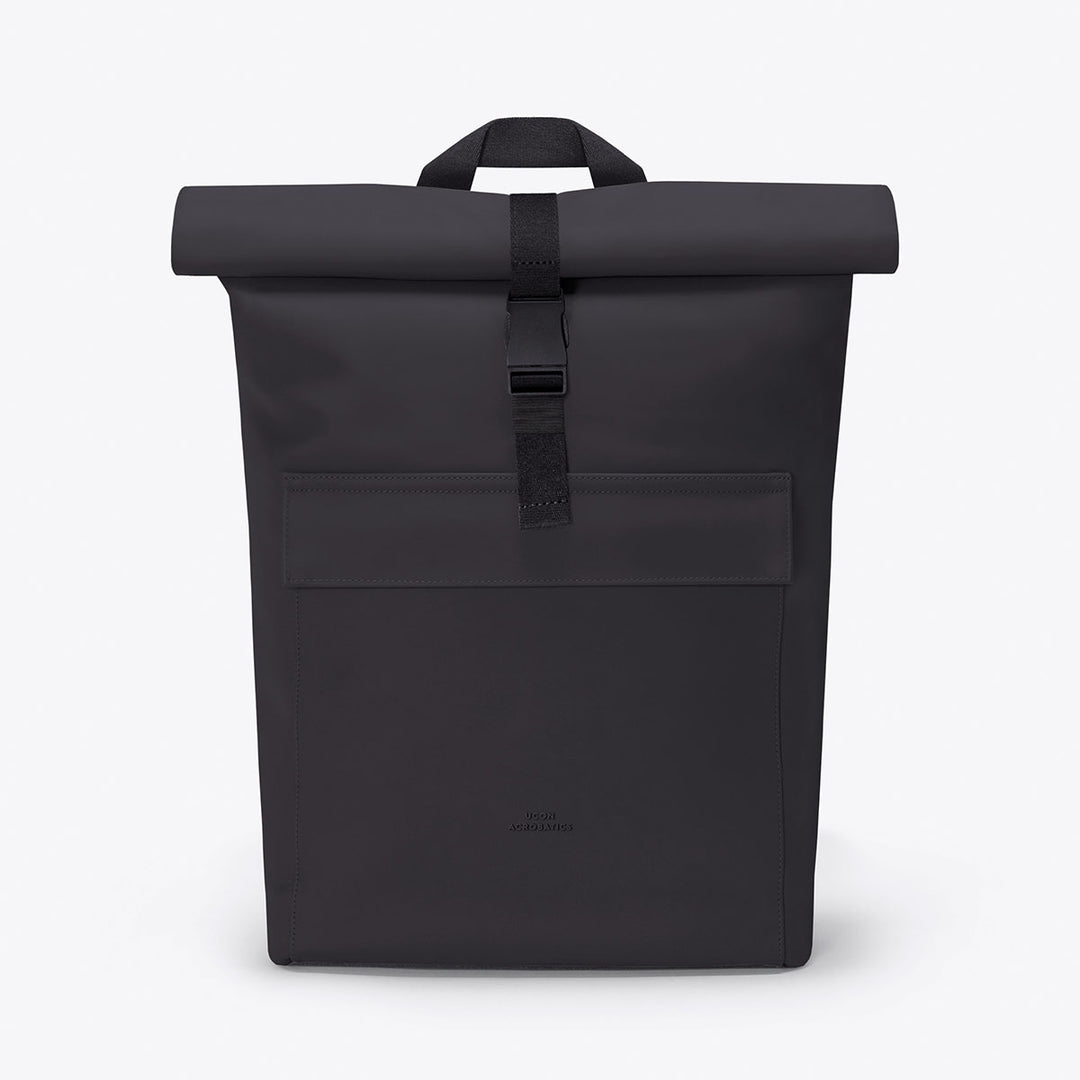 Ucon Acrobatics Jannik Medium Black Backpack - Stylish & Durable for Travel, Work & School | Water-Resistant & Spacious Design