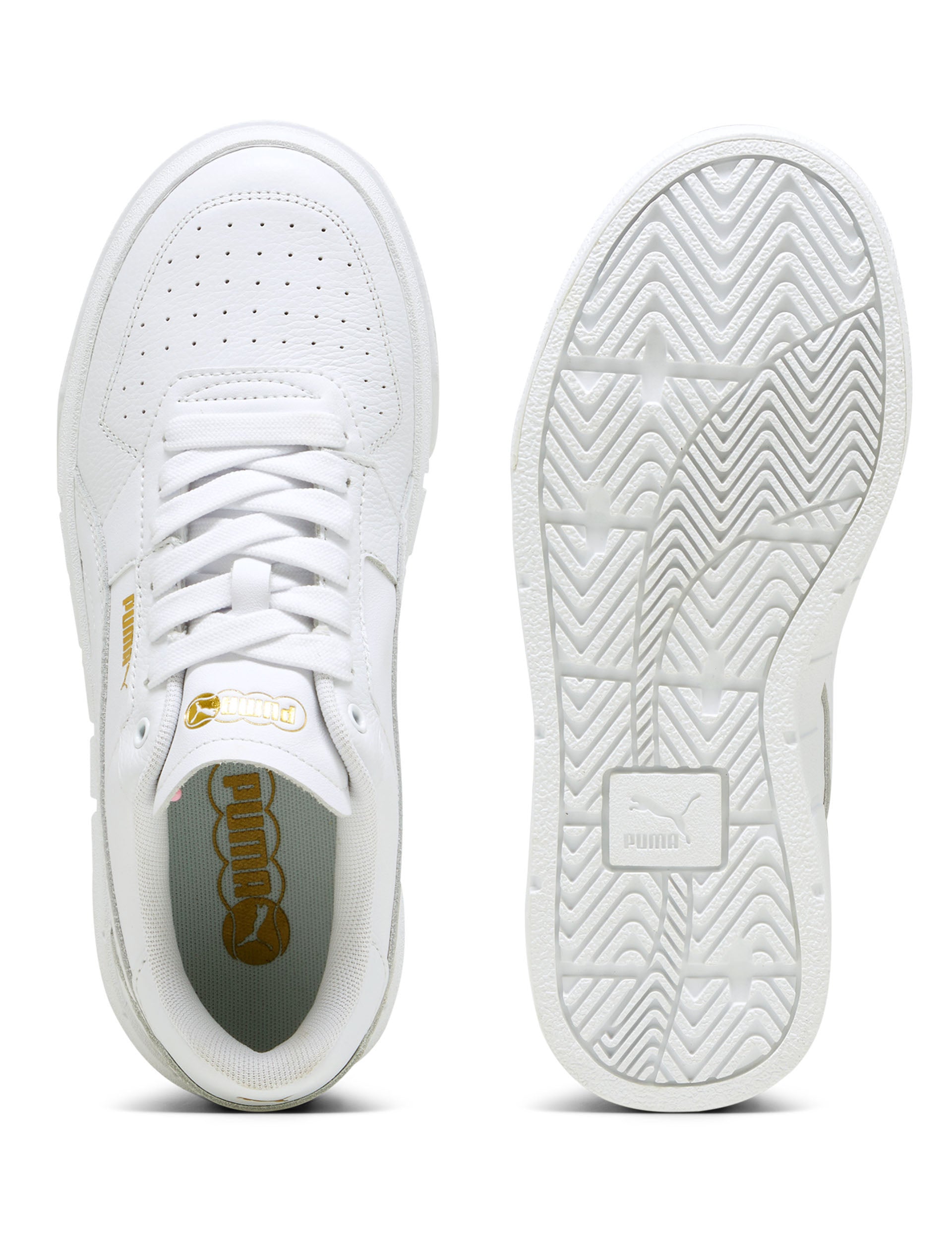 Cali Court Leather Sneakers for Men & Women - White Casual Shoes for Walking, Running & Everyday Wear