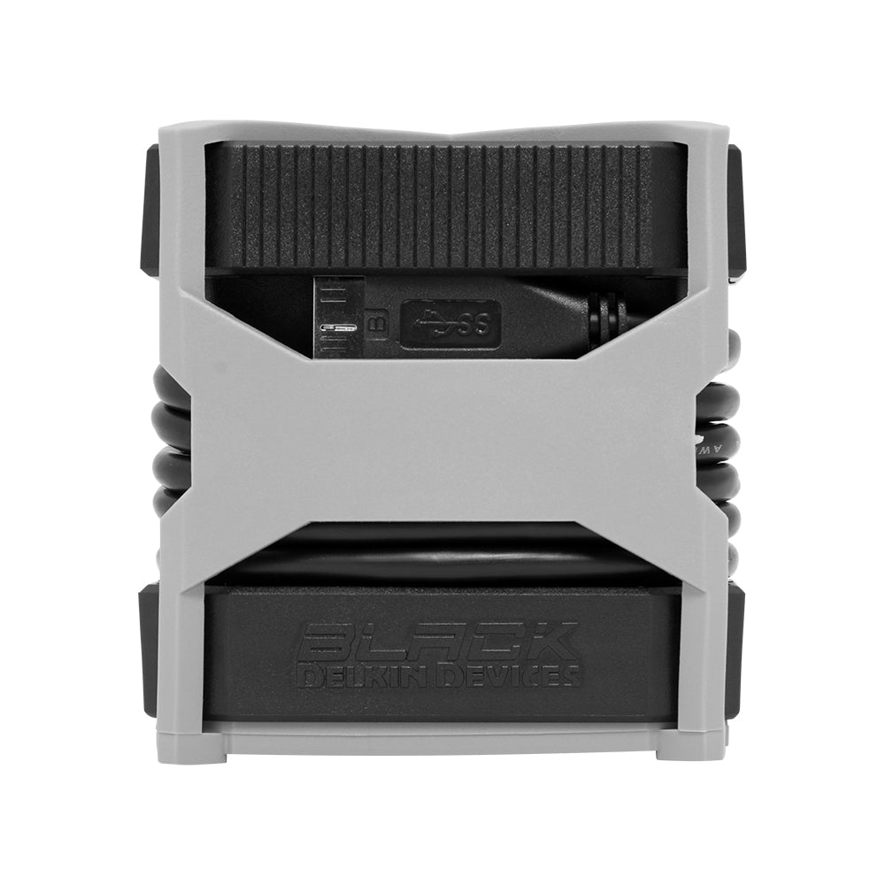 Delkin Black USB 3.0 Memory Card Reader - High-Speed SD/TF Card Adapter for DSLR Camera, GoPro, Drone - Perfect for Photographers & Videographers