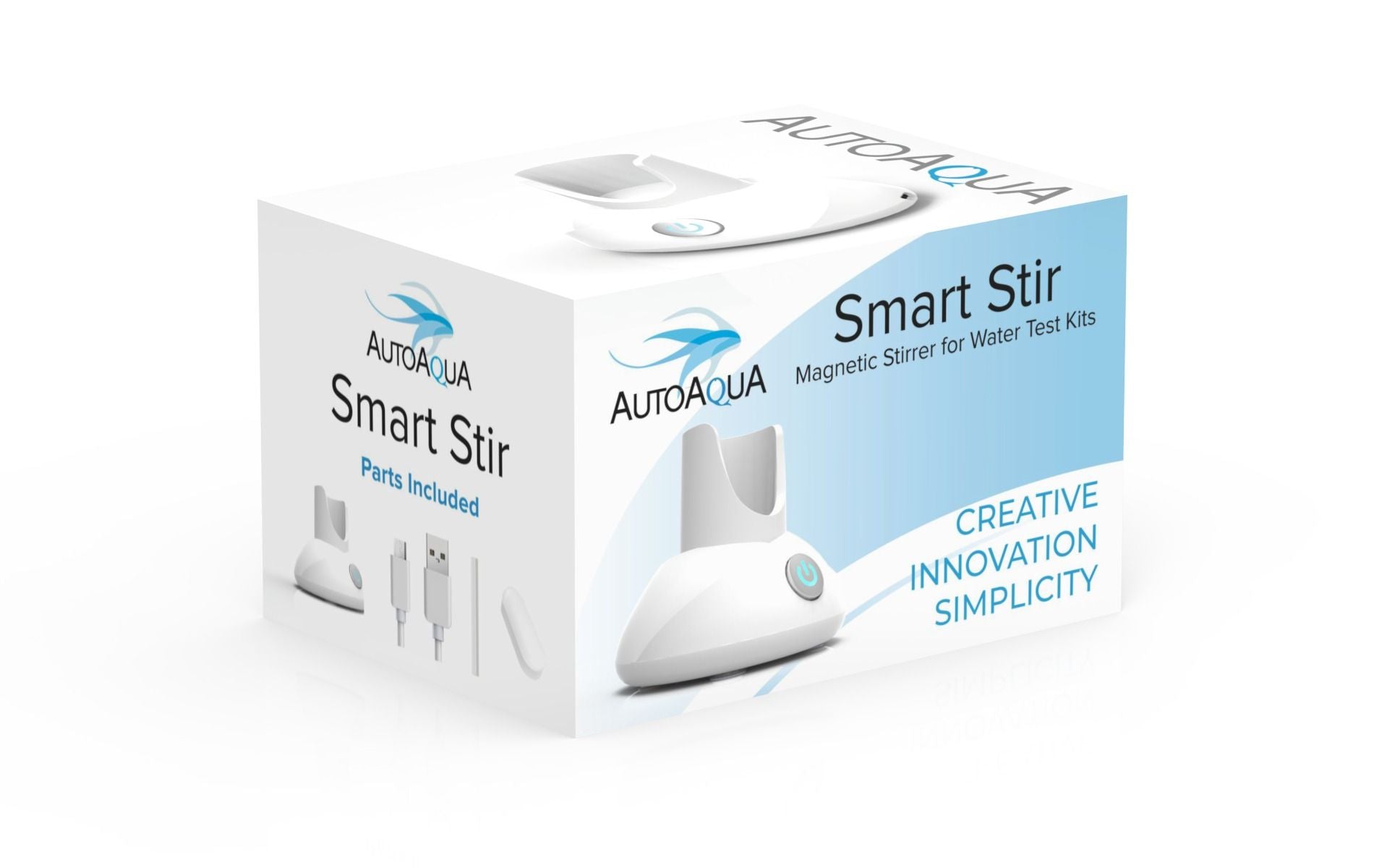 AutoAqua Smart Stir Test Kit Stirrer - Automatic Magnetic Stirrer for Aquarium Water Testing, Lab Experiments & Home Science Projects