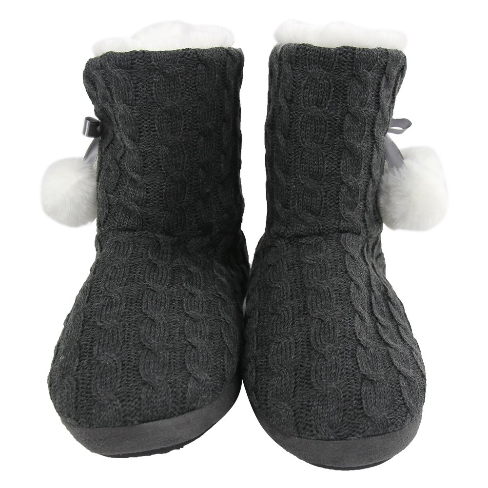 Women's Soft Fleece Plush Warm Indoor House Slippers - Cozy Winter Boots for Home, Lounge & Relaxation - Non-Slip Comfortable House Shoes for Women
