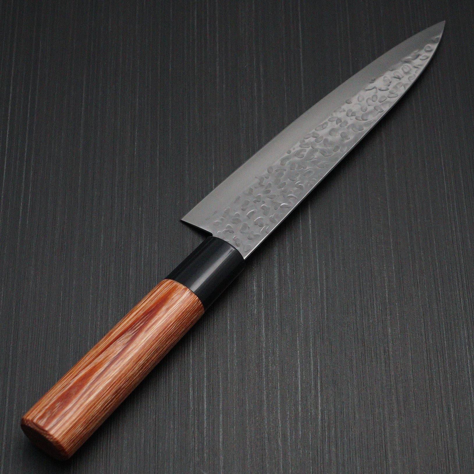 Premium Kanetsune Seki Hammered Finish DSR 1K6 Chef Knife 180mm - Japanese High Carbon Steel Kitchen Knife for Professional Chefs & Home Cooking - Perfect for Slicing, Dicing & Meat Preparation
