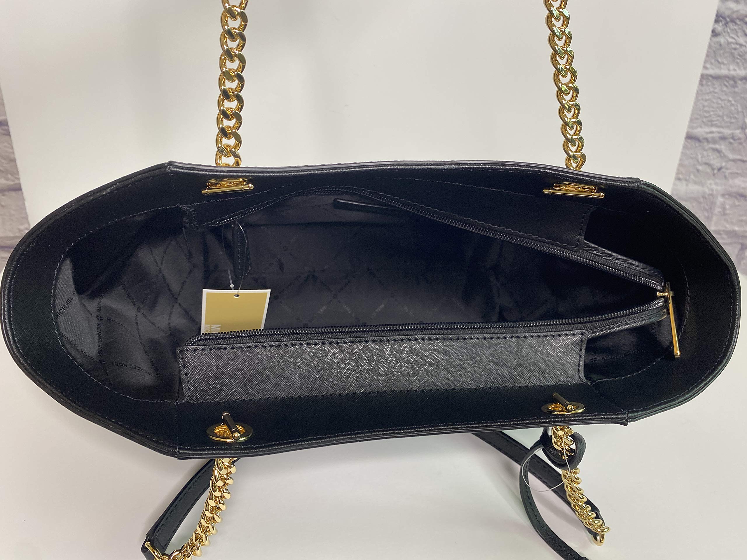 Michael Kors Jet Set Travel Large Chain Shoulder Tote Bag & Matching Trifold Wallet Set | Premium Leather Handbag for Women | Perfect for Work, Travel & Everyday Use