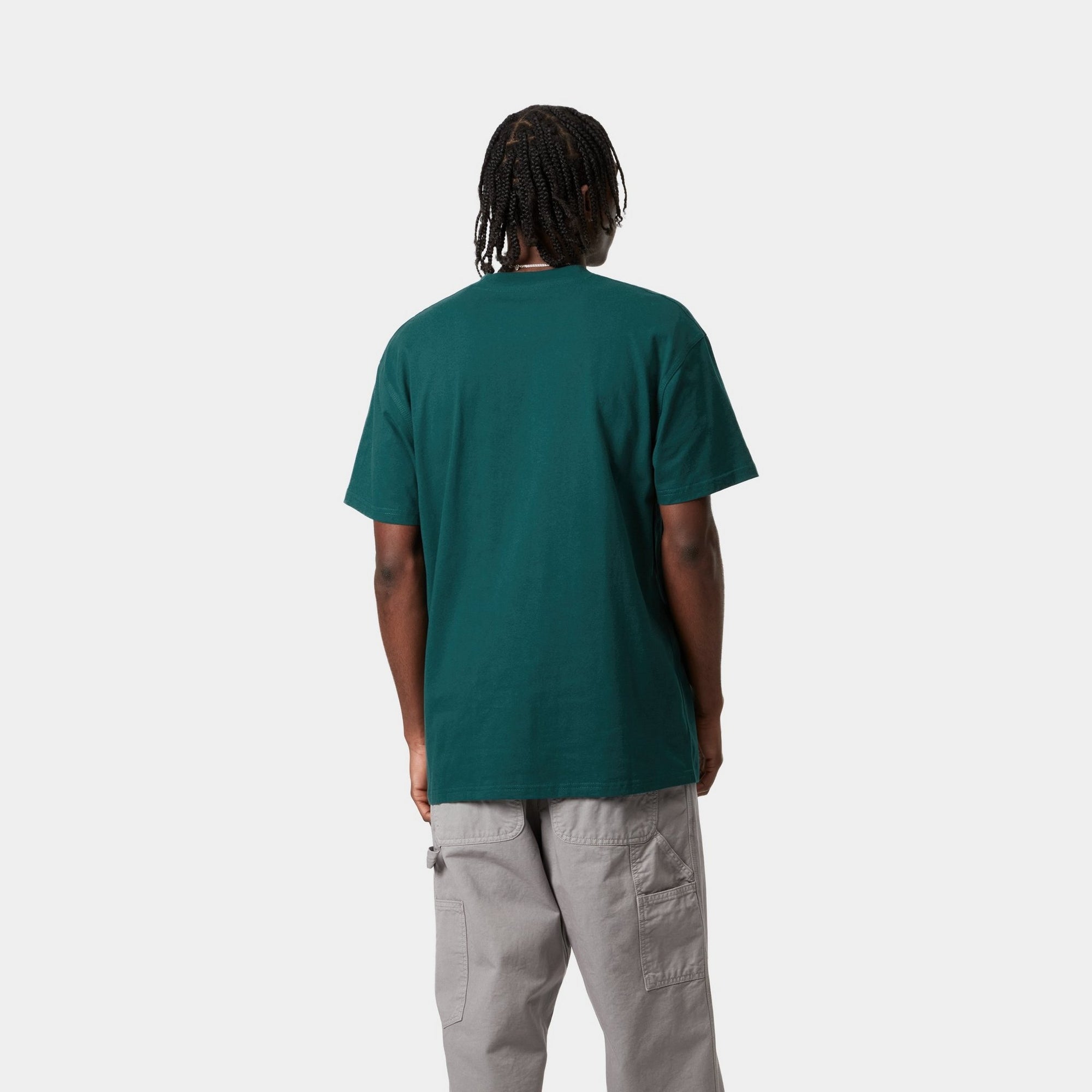 Vintage American Script T-Shirt | Stylish Malachite Green Cotton Tee for Men & Women | Perfect for Casual Wear, Street Style & Everyday Outfits