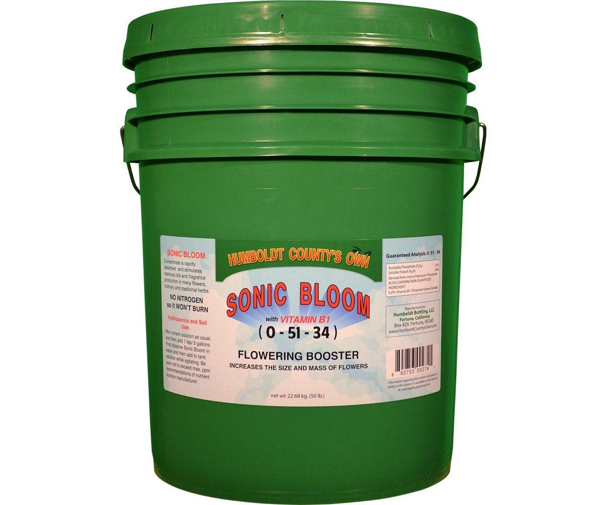 Sonic Bloom 50 lbs Organic Plant Fertilizer - High Yield Flower & Vegetable Booster for Gardens, Lawns & Indoor Plants | Perfect for Hydroponics, Soil & Compost
