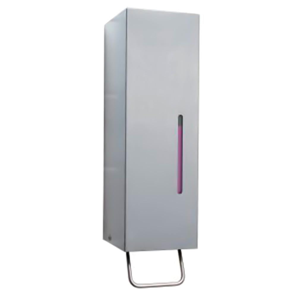 Bobrick B26607 TrimLine Series 17 oz. Liquid Soap Dispenser - Surface Mounted, Satin Finish | Ideal for Commercial Restrooms, Hospitals, and Public Washrooms