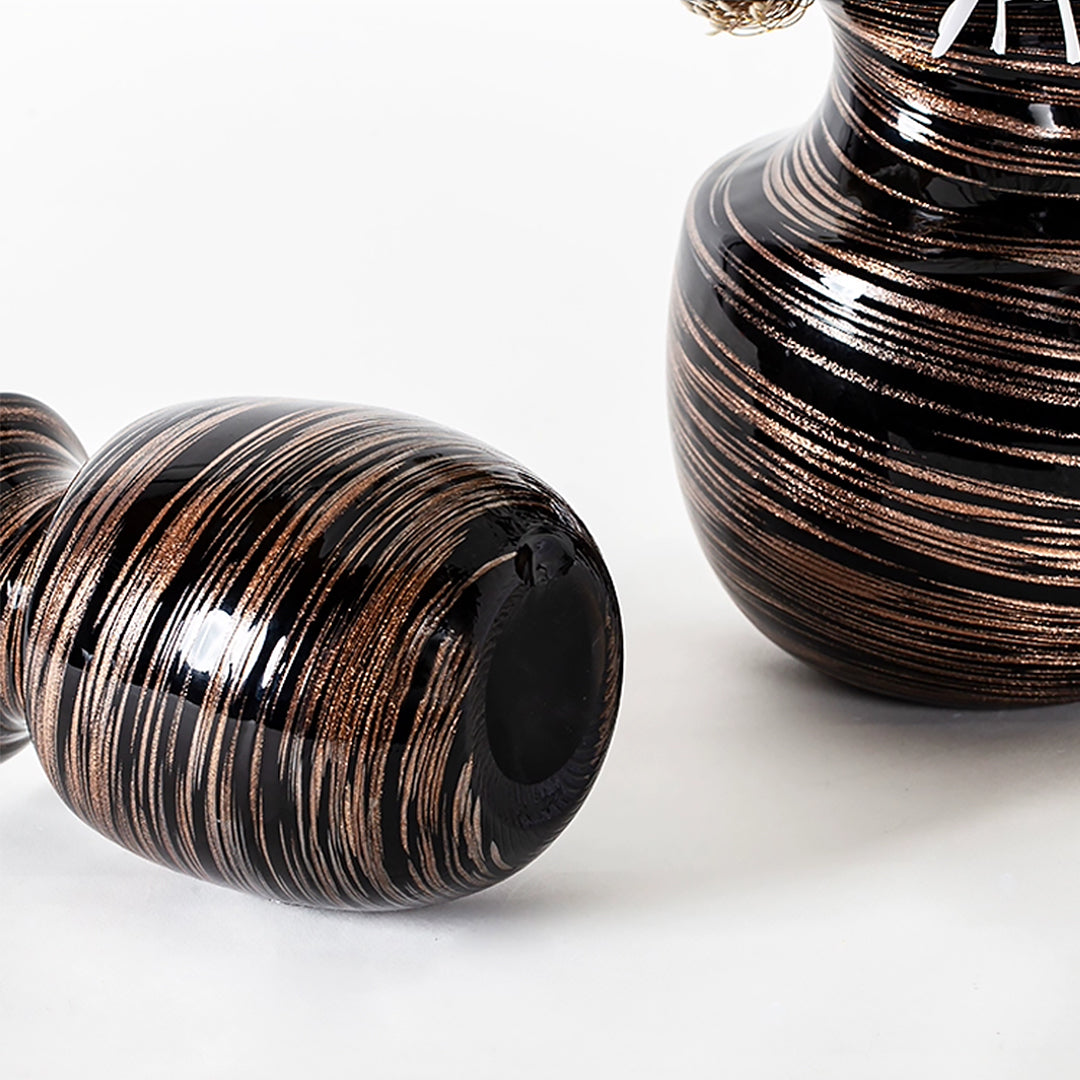 Rustic Ceramic Vase - 7.5''/9'' Height Handmade Home Decor for Farmhouse, Boho & Modern Interior Design | Perfect for Centerpieces, Flower Arrangements & Shelf Displays