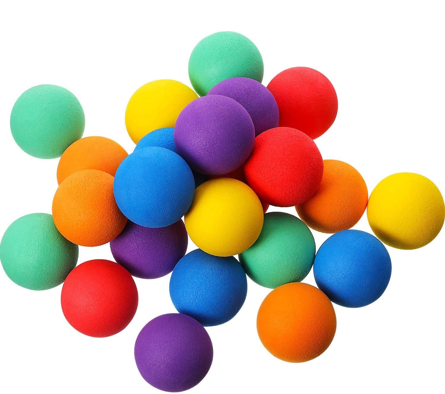 36-Piece Soft Foam Balls Set - Mini Sponge Play Balls for Kids, Lightweight & Colorful Indoor/Outdoor Balls, Perfect for Crafts, Birthday Party Favors, Bag Fillers & Sensory Play (Great for Toddlers & Preschool Activities)