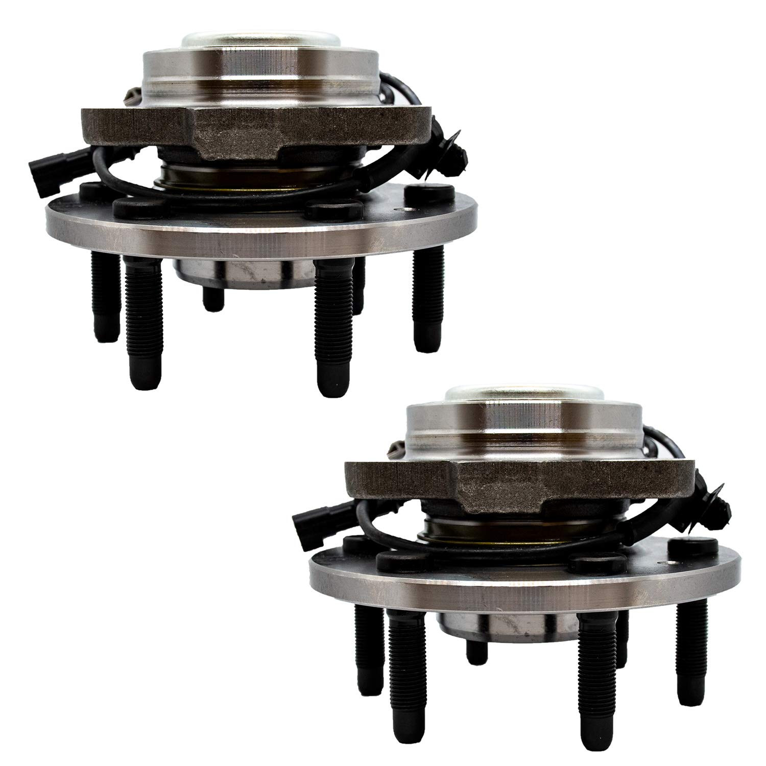 [Set of 2] Longgo 515159 Front Wheel Hub & Bearing Assembly - Compatible with 4x2 RWD Chevy/GMC Models: Escalade, Silverado 1500, Suburban, Tahoe, Sierra 1500, Yukon (2007-2014) | Durable Replacement for Smooth Ride & Off-Road Performance