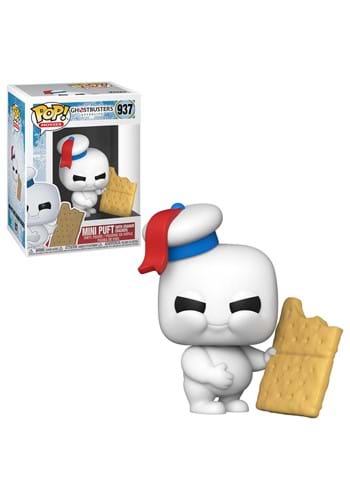 Ghostbusters Mini Puft with Graham Cracker Marshmallow Figure #937 - Collectible Toy for Movie Fans, Halloween Decor & Gift Idea