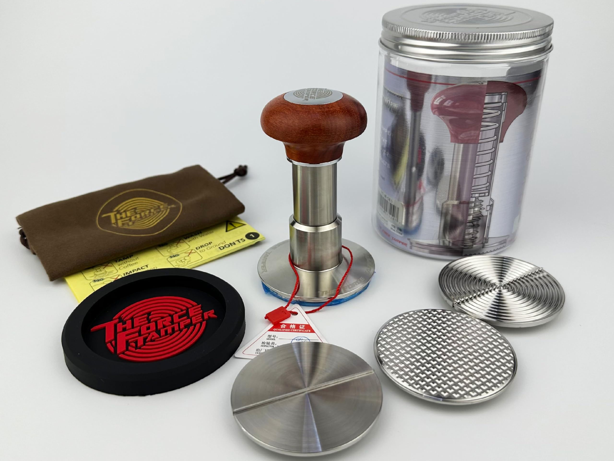 Premium Automatic Coffee Tamper - Adjustable Constant Pressure & Auto-Leveling for Espresso - 58.35mm Jelly Handle - Perfect for Home Baristas & Coffee Shops - Barista Tools & Espresso Accessories