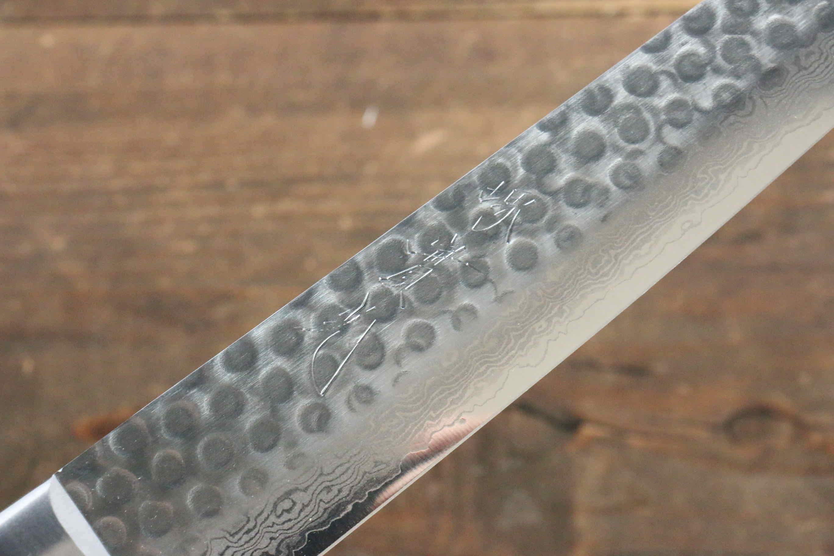 Premium Jikko VG10 17-Layer Kiritsuke Sujihiki Knife 230mm - Japanese Mahogany Handle - Perfect for Sushi, Sashimi & Meat Slicing