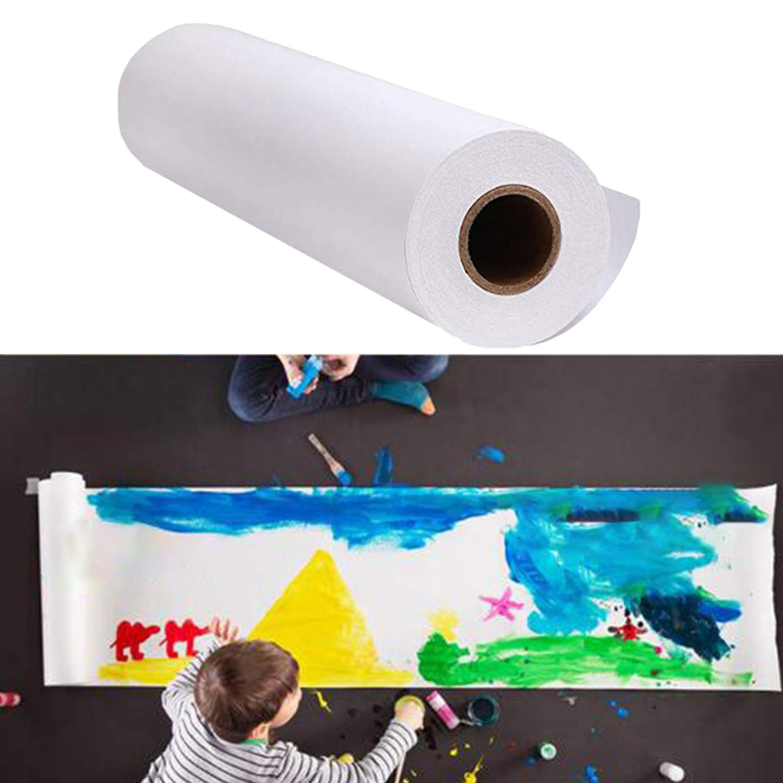 2-Pack Paper Dispenser Stand with Easel Roll - Kids Art Supplies for Watercolor, Acrylic & Oil Painting | Perfect for DIY Crafts, Classroom Projects & Home Art Studios