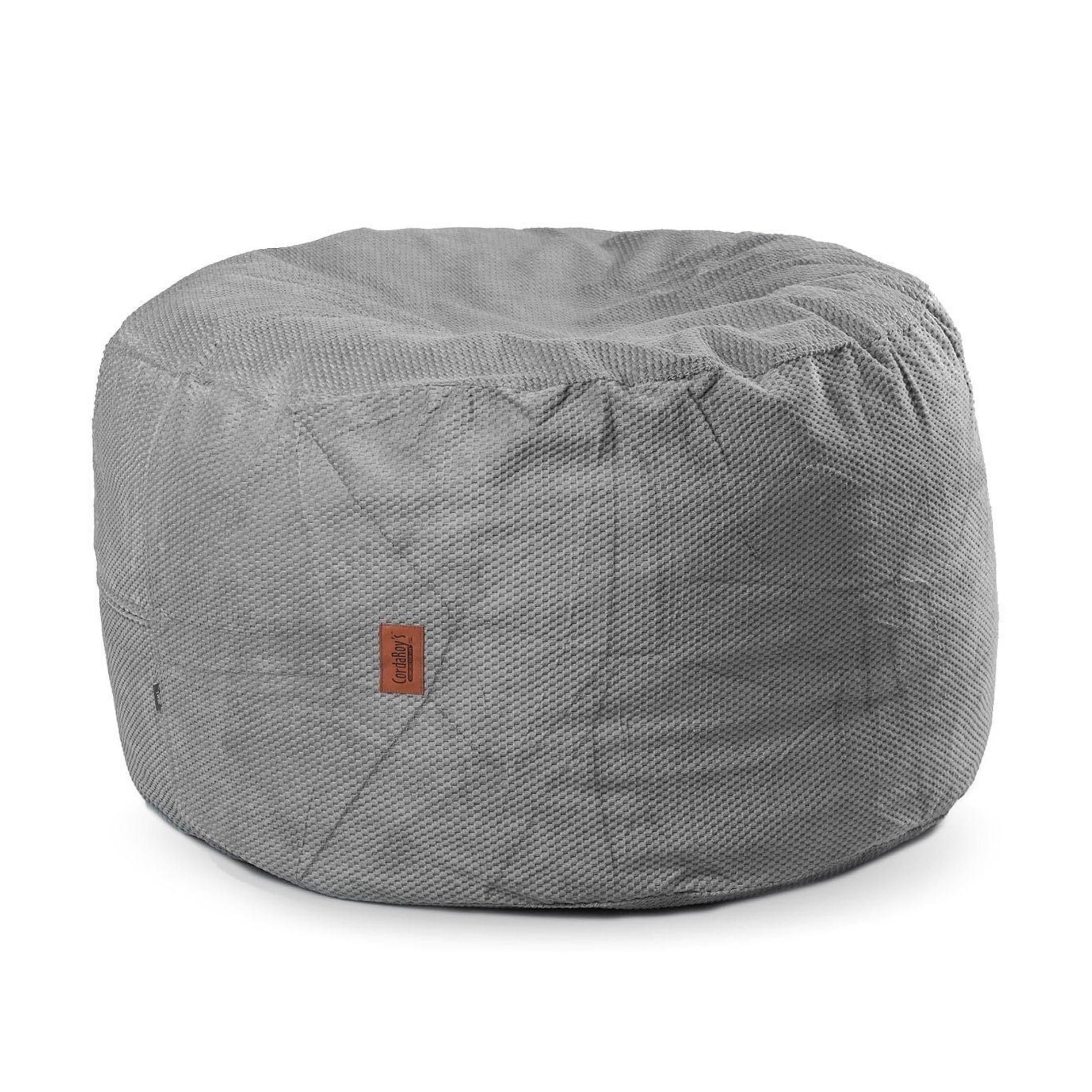 CordaRoy's Chenille Bean Bag Pouf Footstool - Soft & Stylish Charcoal Gray Ottoman for Living Room, Bedroom, or Game Room - Perfect for Lounging, Extra Seating & Footrest