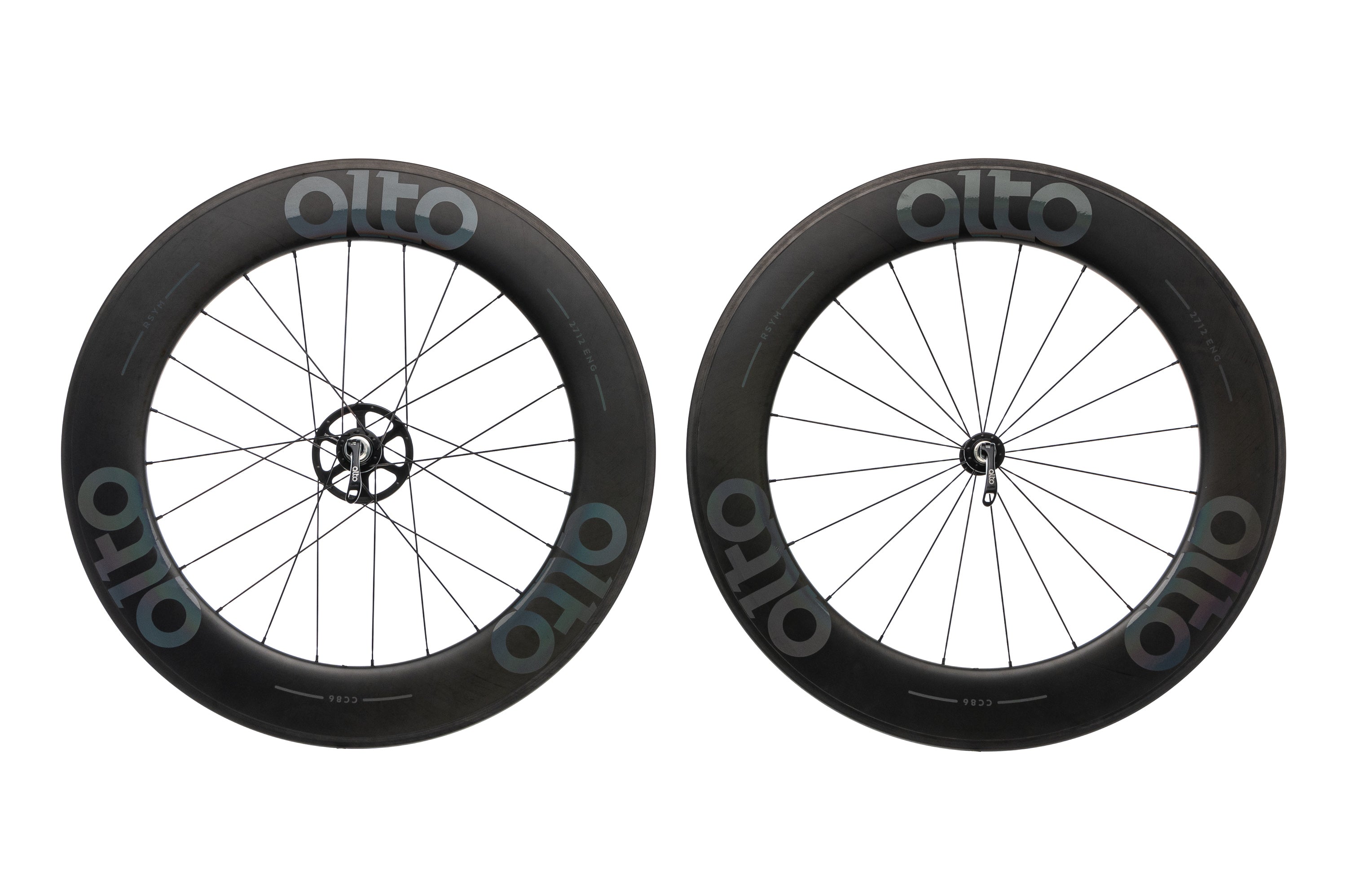 Alto CC86 Carbon Tubeless 700c Wheelset - Lightweight Road Bike Wheels for Racing & Performance Cycling - Perfect for Road Racing, Triathlons & Endurance Rides
