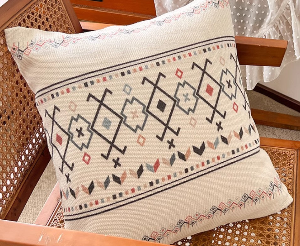 Bohemian Geometric Modern Decorative Throw Pillows - 18x18 Inch Square Cushion Covers for Sofa, Couch & Dining Room - Stylish Home Decor Accent Pillows for Living Room, Bedroom and Office
