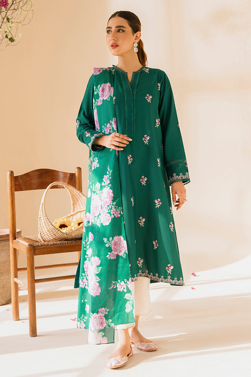 EVER GLADE 2 Piece Cambric Embroidered Suit Set - Lightweight Breathable Cotton Outfit for Women, Summer Casual Wear & Special Occasions
