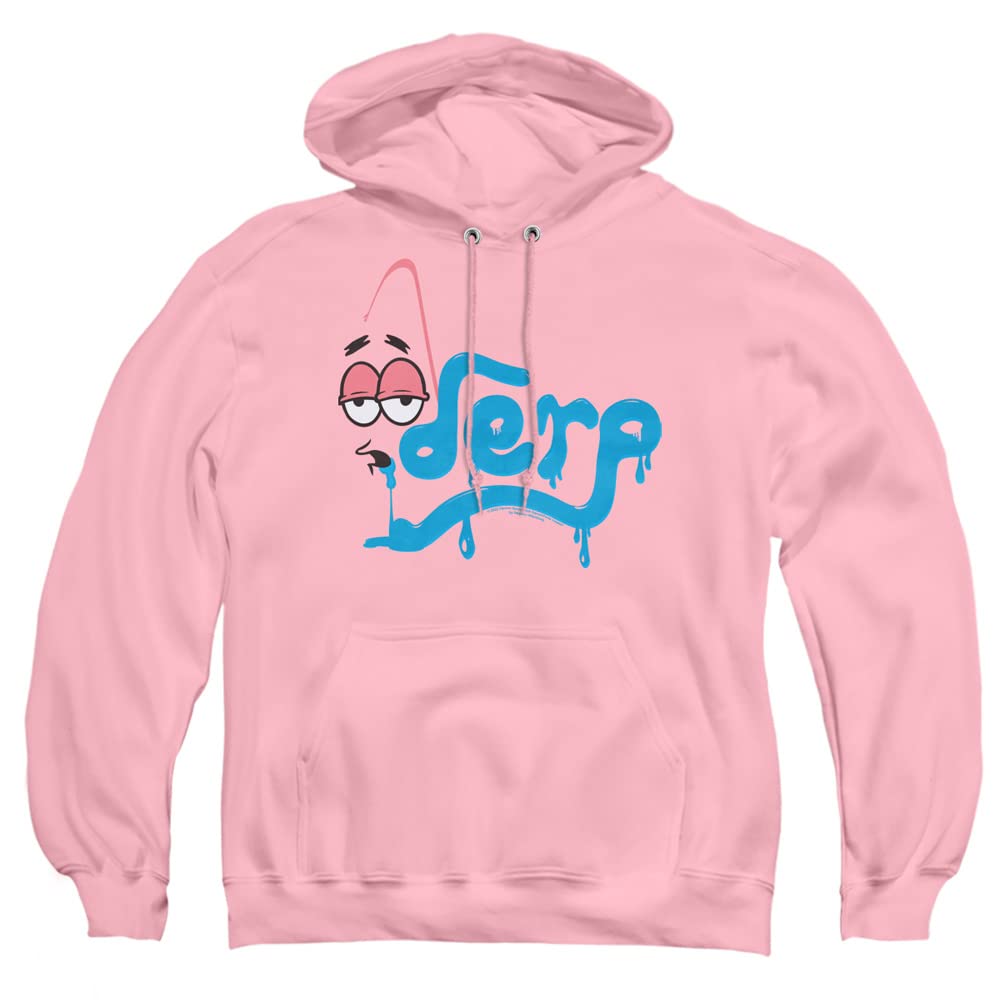 LOGOVISION Spongebob Derp Unisex Adult Pullover Hoodie - Soft Cotton Sweatshirt for Men & Women - Perfect for Casual Wear, Lounge & Outdoor Activities
