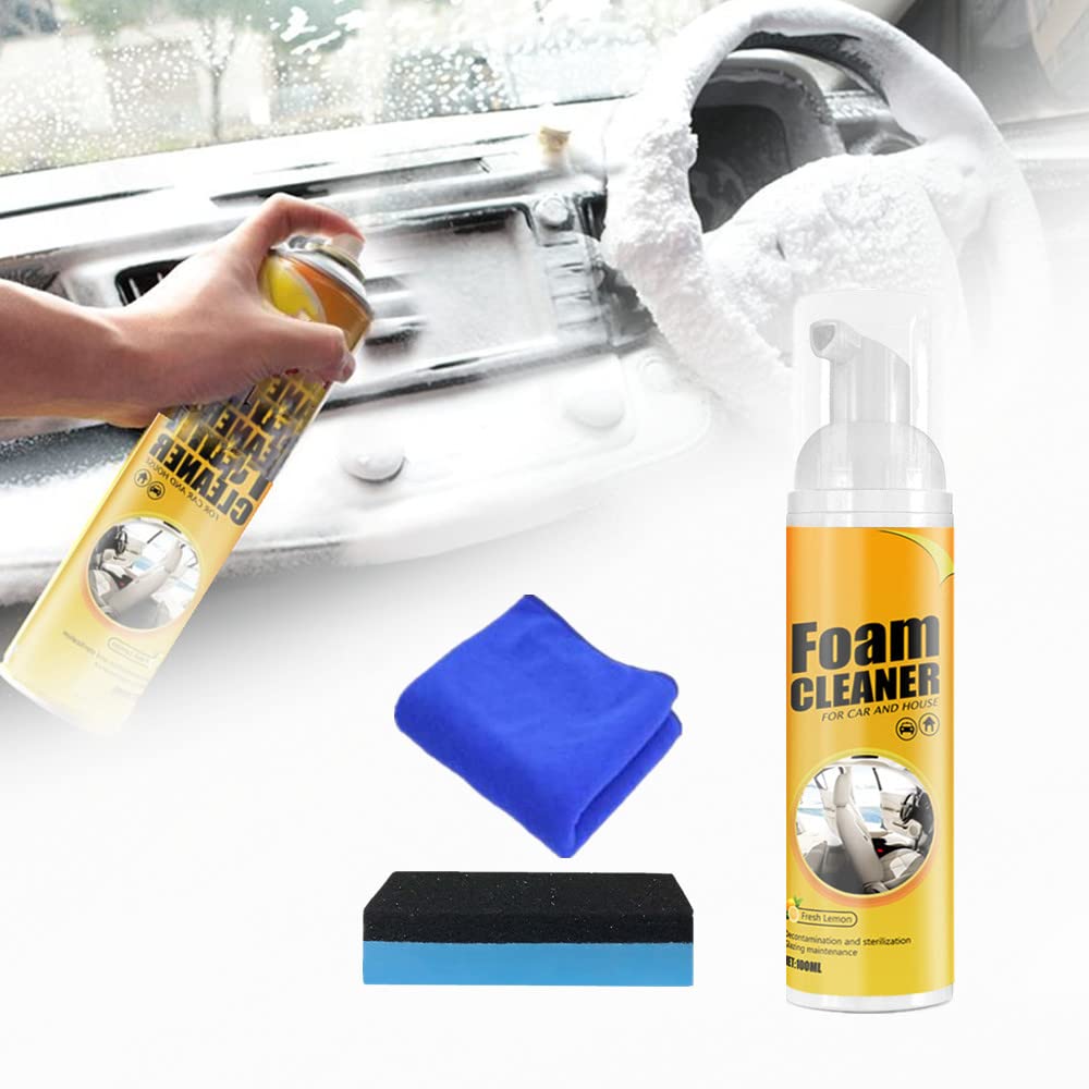 Amplesunshine Foam Cleaner - Powerful Stain Remover for Kitchen, Car & Home | Multi-Surface Cleaning Solution | Strong Decontamination Formula (100ML) | Perfect for Deep Cleaning Appliances, Upholstery & Tough Stains