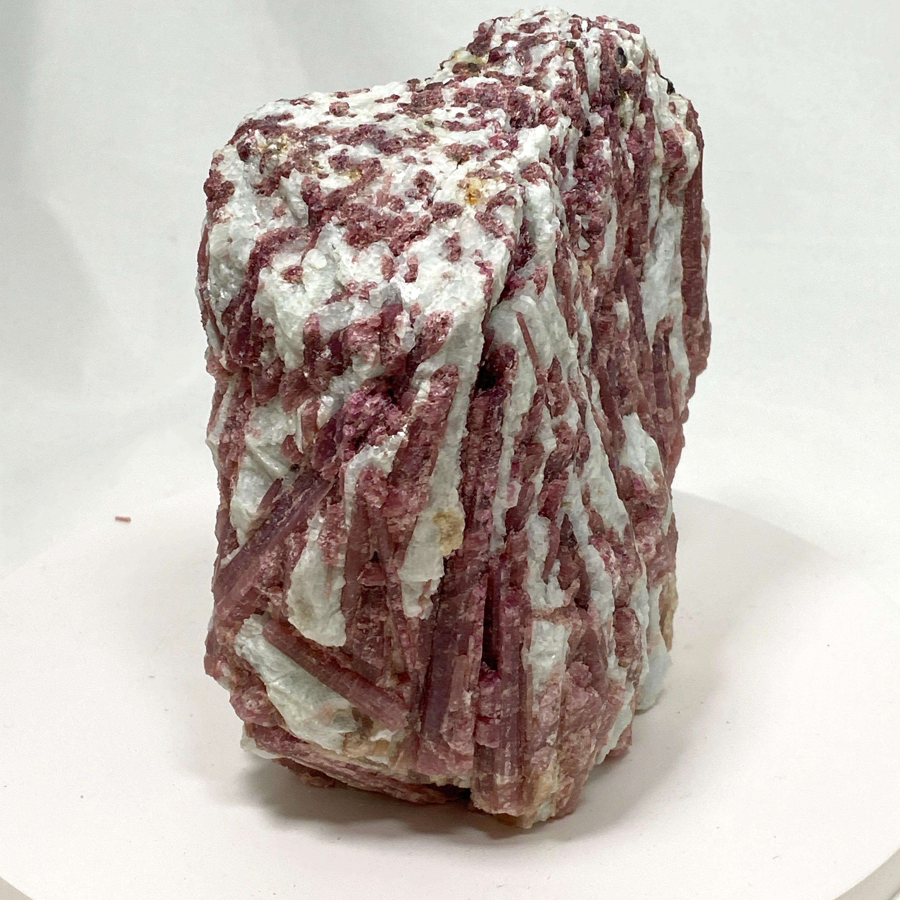 Natural Pink Tourmaline on Quartz Crystal - PTQ 05 Specimen for Mineral Collection, Healing & Home Decor | Perfect for Meditation, Reiki & Display Cases