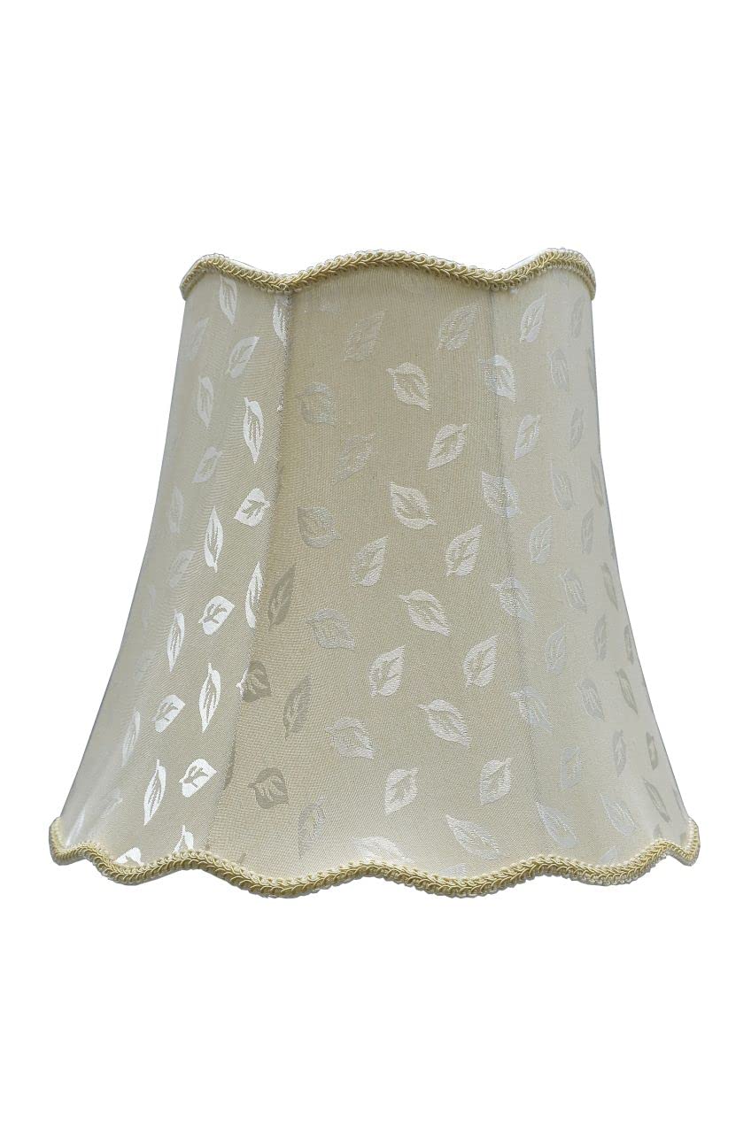Aspen Creative 34003A Transitional Scallop Bell Spider Lamp Shade - 16