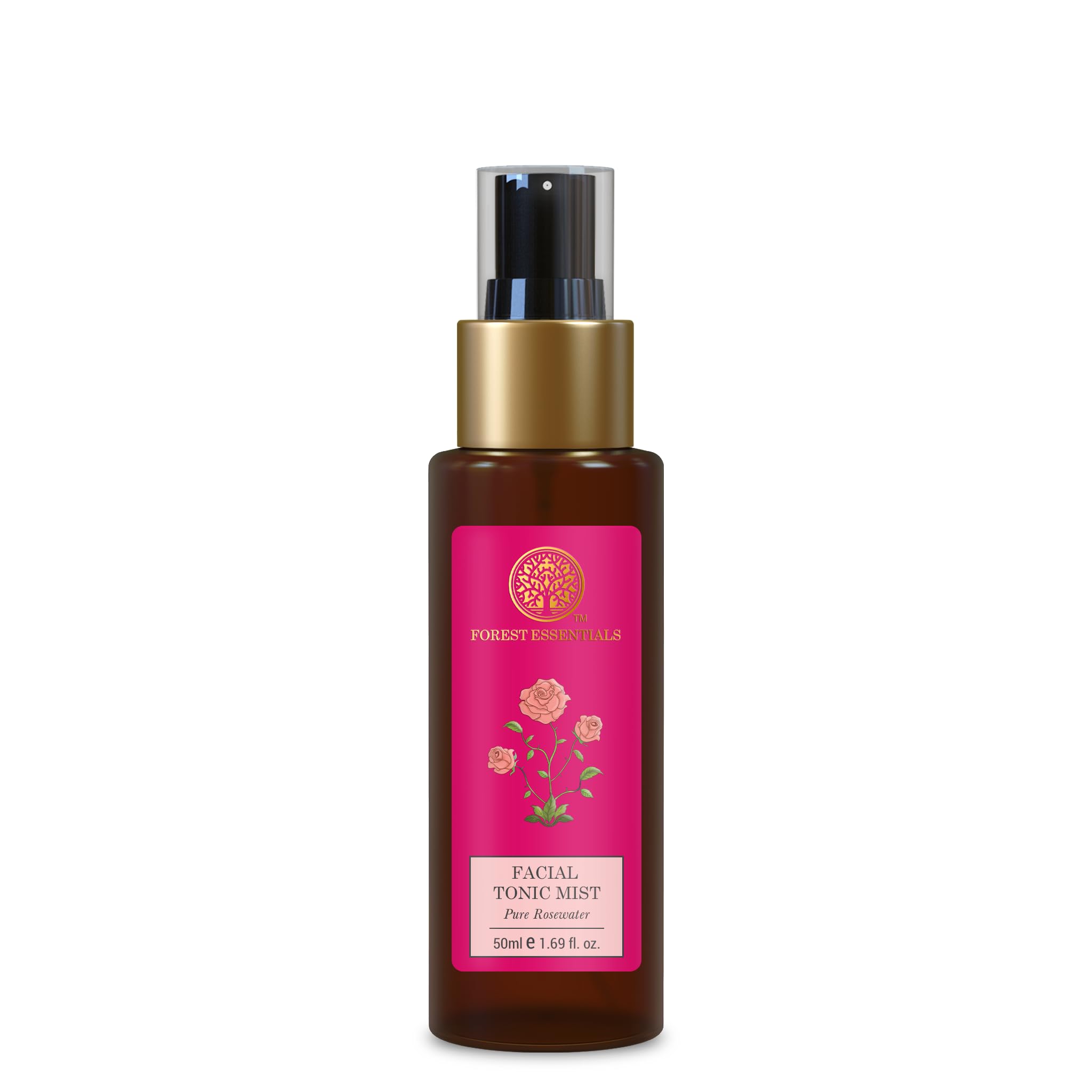 Forest Essentials SUN FLUID SPF 50 PA++ with Tender Coconut Water, Turmeric & Basil Leaf (50ml) + Travel Size Pure Rosewater Facial Tonic Mist (50ml) Combo - Hydrating Sunscreen & Refreshing Face Mist for Daily Skincare & On-the-Go Protection
