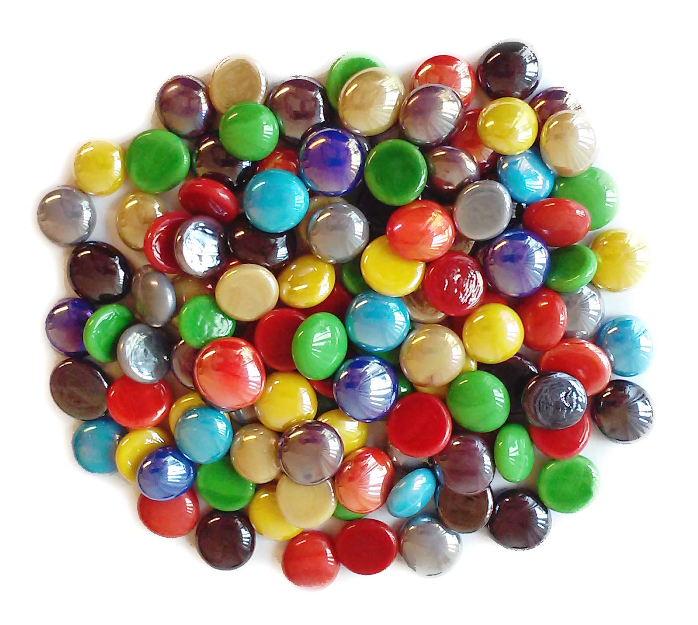 2 LB Mixed Opal Color Glass Gems - Vase Fillers for Home Decor, Wedding Centerpieces, Floral Arrangements & DIY Crafts