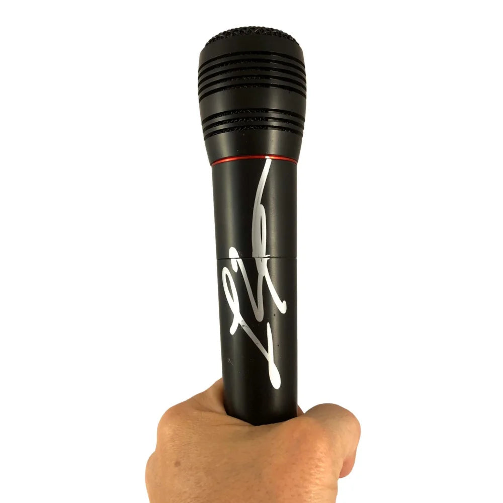 Luke Bryan Autographed Microphone with JSA COA - Play It Again Signed Collectible - Perfect for Country Music Fans, Memorabilia Collectors & Home Decor Display