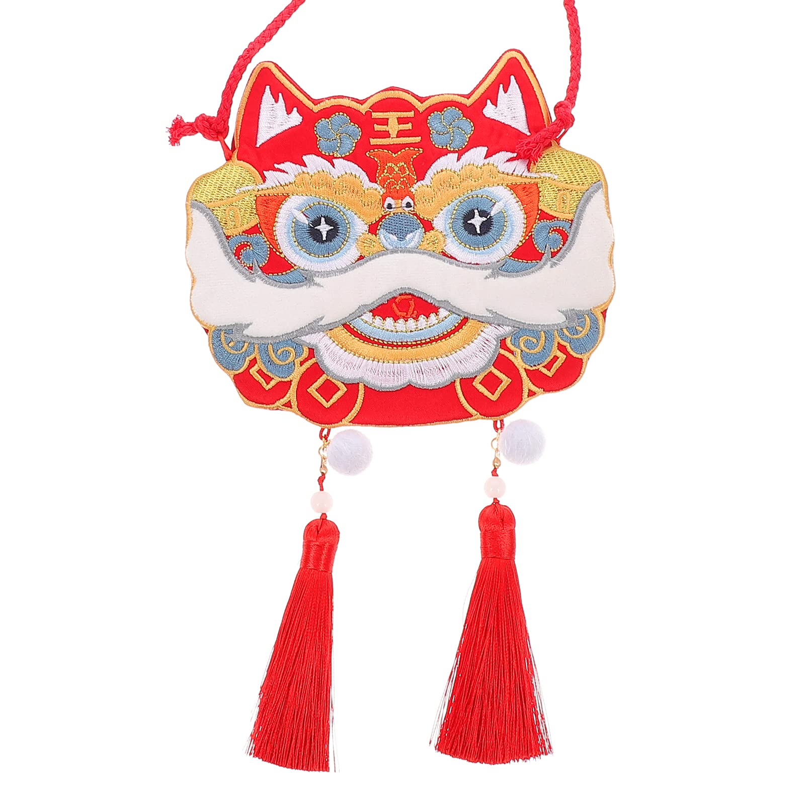 OSALADI 1 Set Chinese Embroidery Hanfu Shoulder Bag - Classic Tiger Pattern Crossbody Purse for Women & Kids | Traditional Cultural Costume Accessory for Cosplay, Festival, and Photography