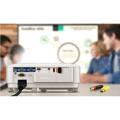 BenQ EH600 1080p Wireless Portable Smart Business Projector with iPhone & Android Mirroring - Ideal for Office Presentations, Home Theater & Outdoor Movie Nights