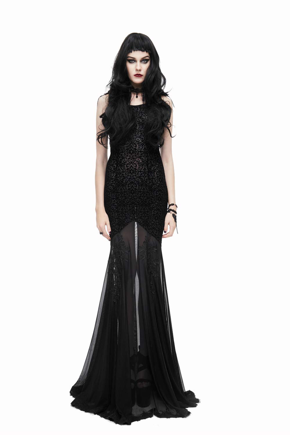 Steel Master Black Lace Ball Gown for Women - Elegant Sexy Formal Maxi Party Dress | Perfect for Prom, Evening Gala & Special Occasions
