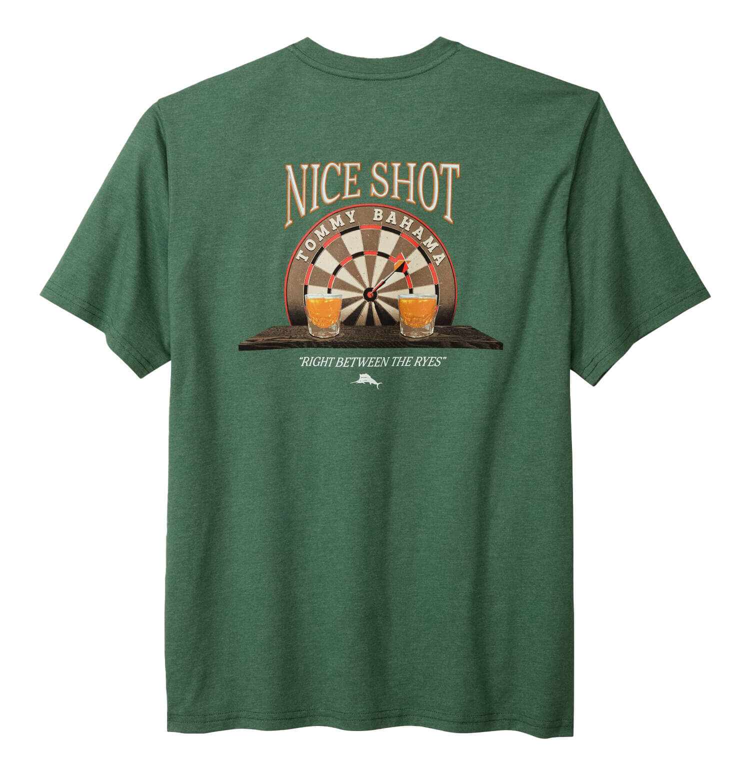 Tommy Bahama Big & Tall Between The Ryes Pocket T-Shirt for Men - Comfortable Cotton Casual Tee in Green Meadow Heather | Perfect for Outdoor Activities, Beach Vacations & Relaxing Weekends
