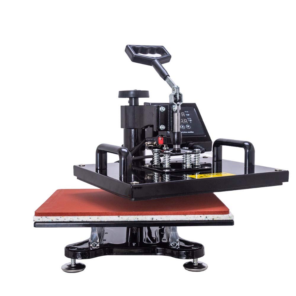 8 in 1 Combo Heat Press Machine 38X38 - Sublimation & Heat Transfer for T-Shirts, Mugs, Caps, Phone Cases - Perfect for DIY Crafts & Small Business Printing (EU Plug)