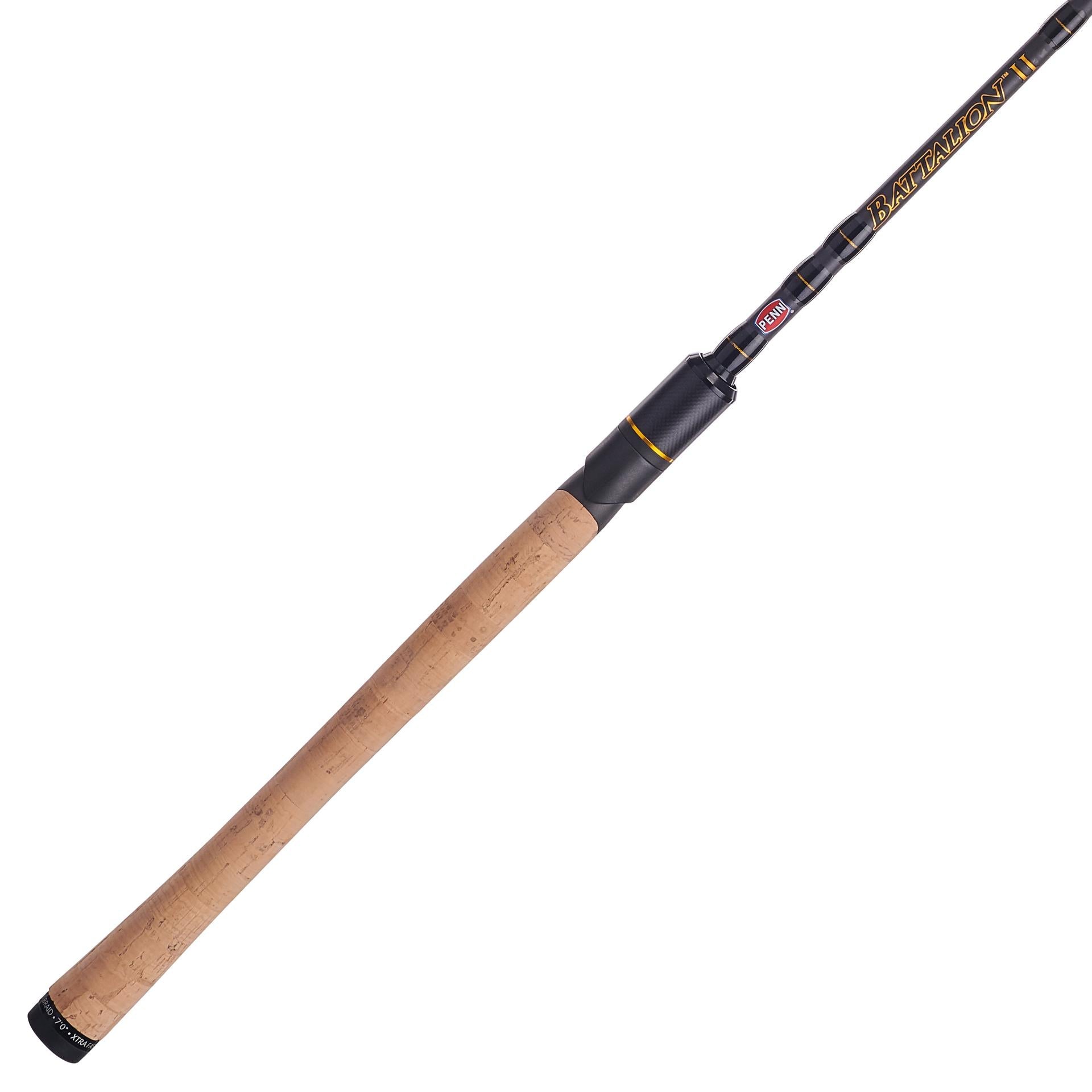 Battalion™ II Split Grip Inshore Spinning Rod - Premium Saltwater Fishing Rod for Surf, Pier & Kayak Fishing - Lightweight & Sensitive for Bass, Snook & Redfish