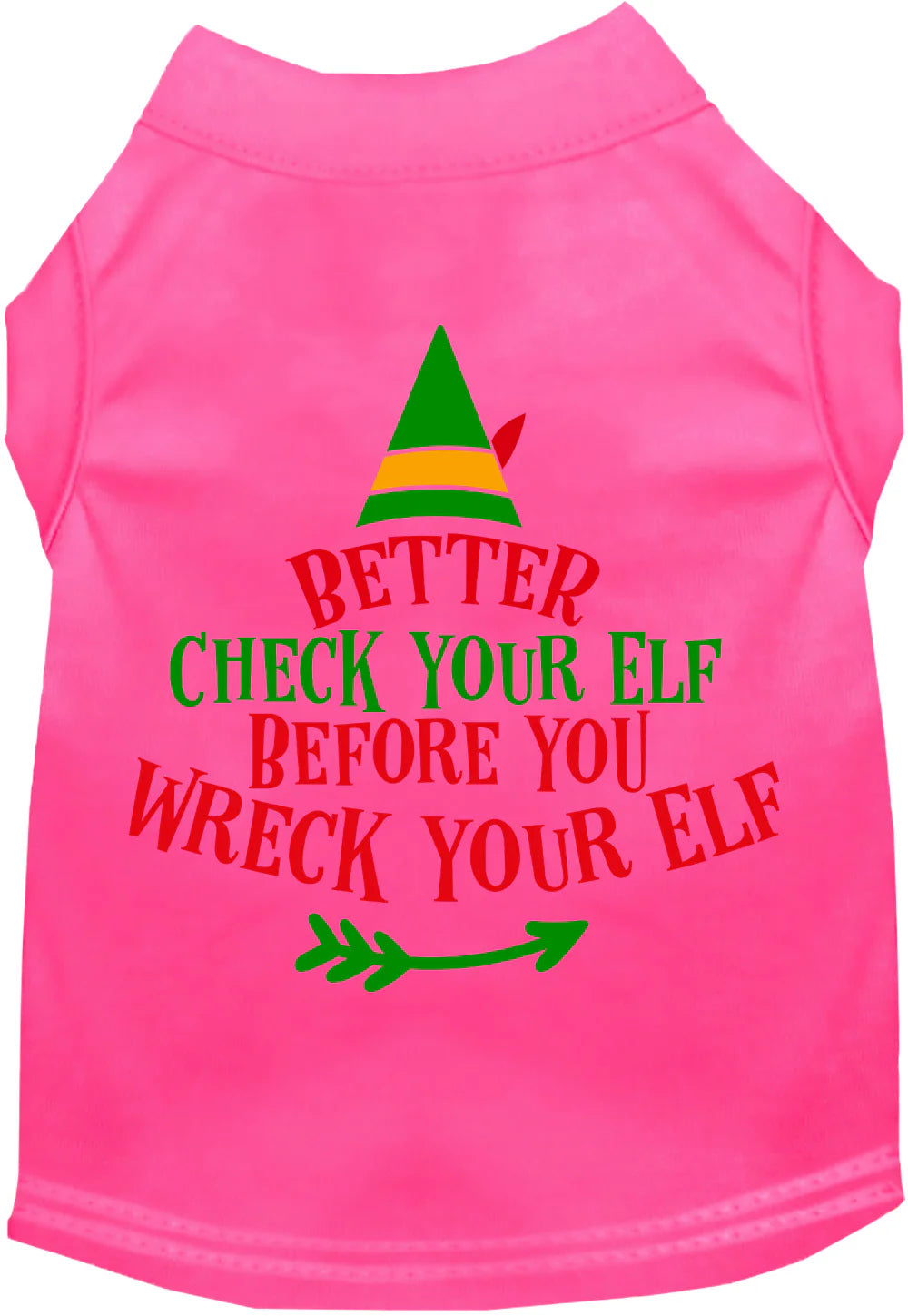Check Your Elf Screen Print T-Shirt - Funny Christmas Graphic Tee in Multiple Colors - Perfect for Holiday Parties & Gifts