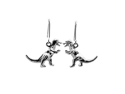 925 Sterling Silver T-Rex Dinosaur Earrings for Women - Handmade Dainty Jewelry Gift for Her - Perfect for Birthday, Anniversary & Everyday Wear