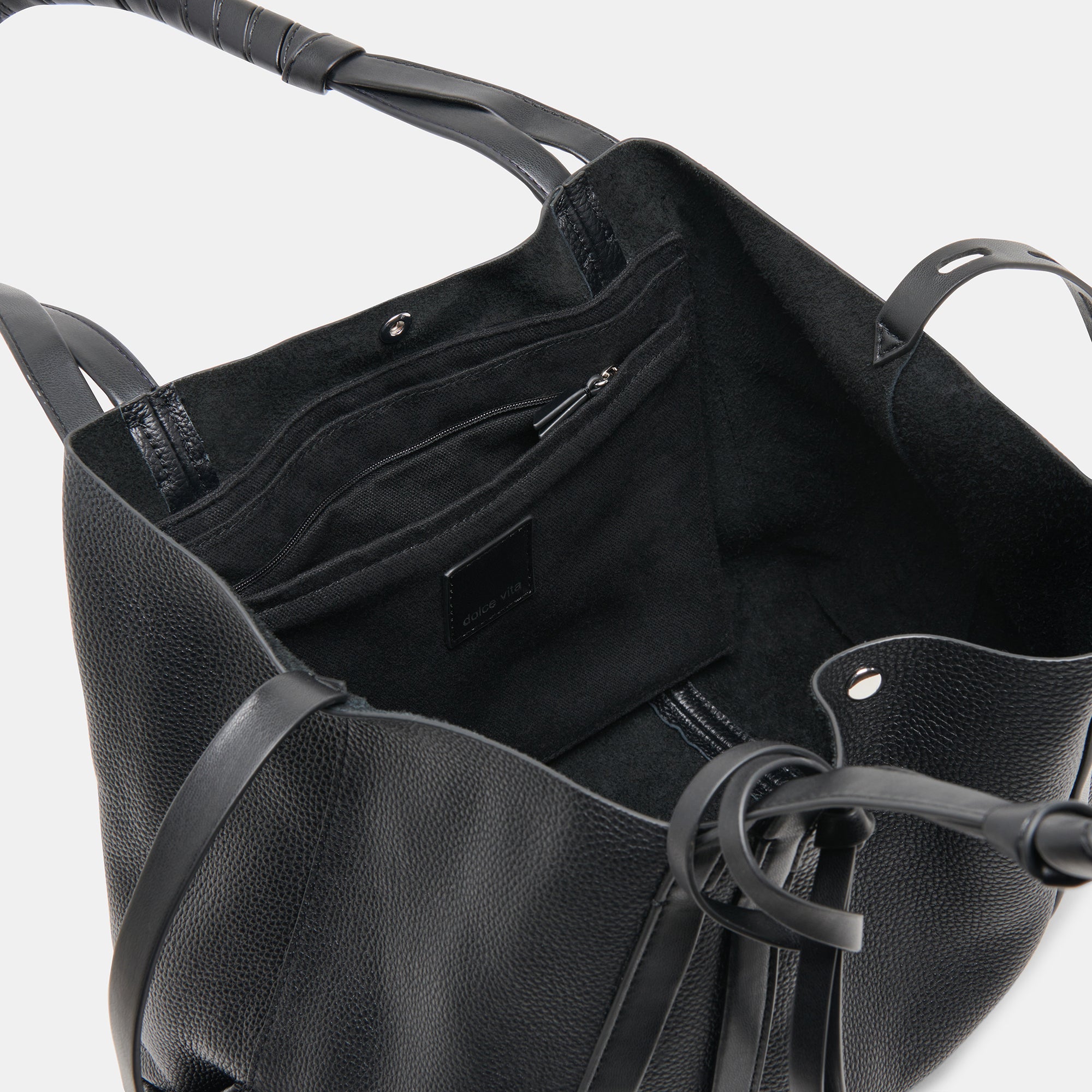 DIANA Black Leather Tote Bag for Women - Stylish & Spacious Handbag for Work, Travel & Everyday Use