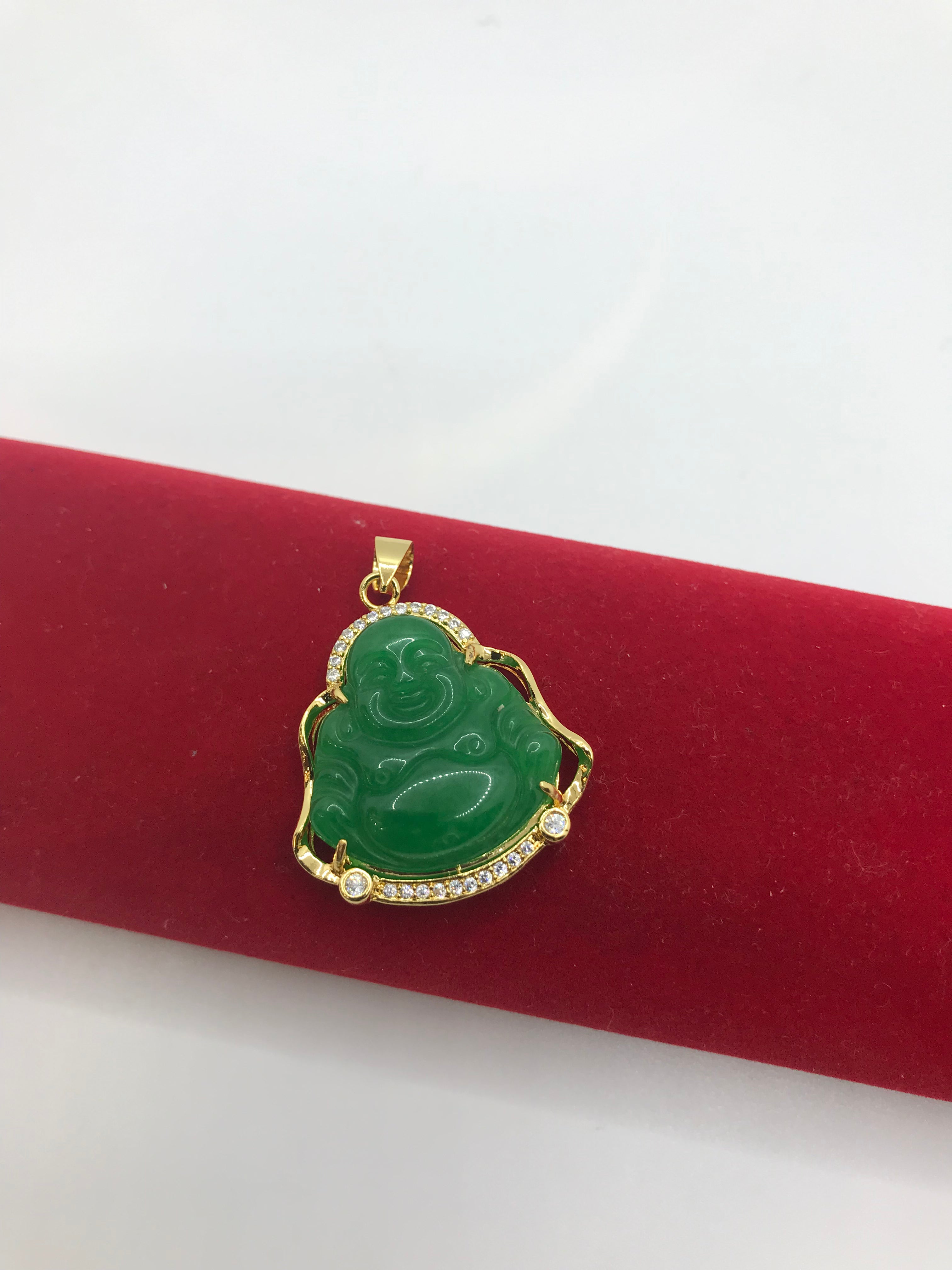 Authentic Jade Buddha Pendant Necklace for Men & Women - Natural Green Jade Meditation Jewelry for Spiritual Protection & Good Luck - Perfect for Yoga, Meditation & Gifts
