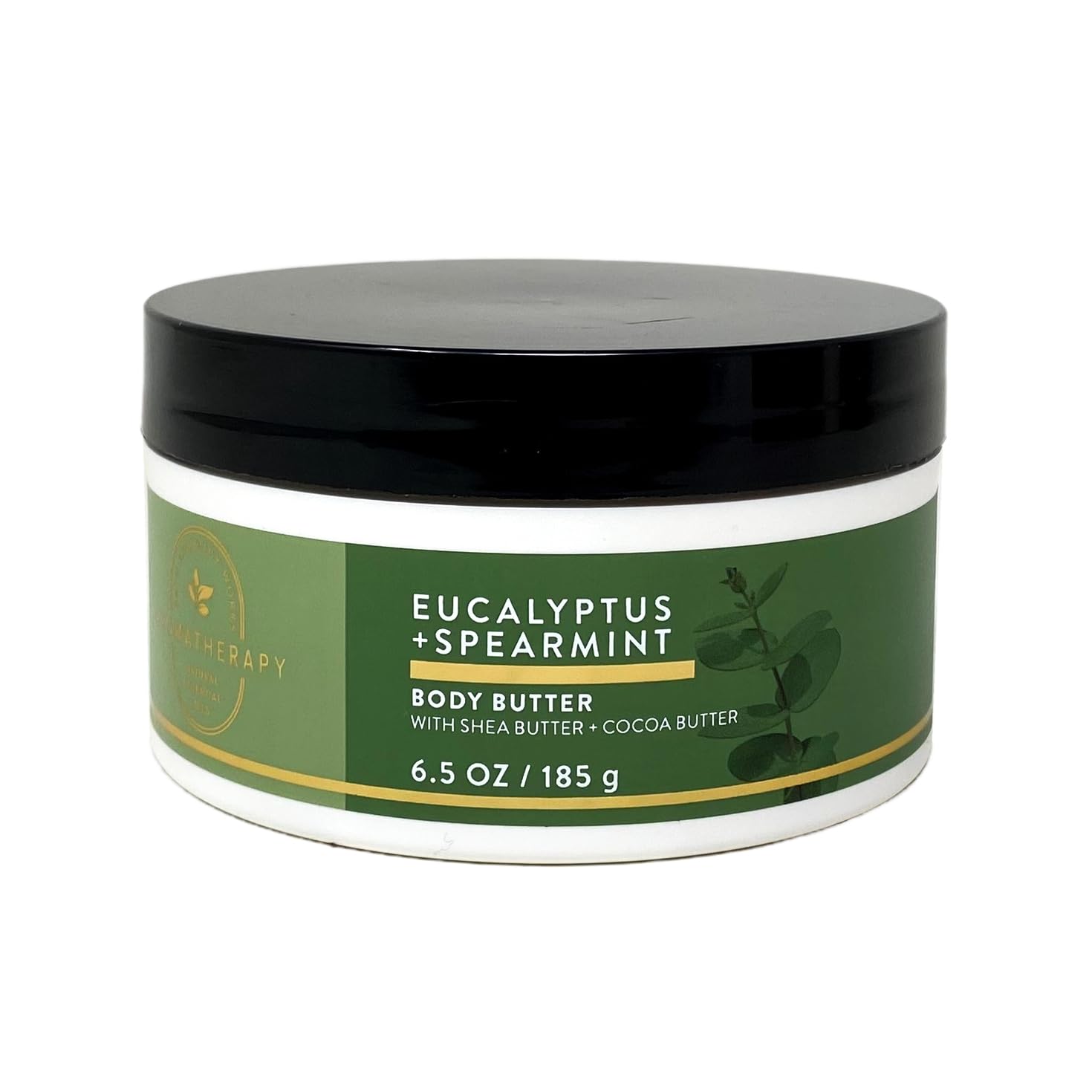Bath & Body Works Aromatherapy Eucalyptus Spearmint Body Butter Gift Set - 2 Pack with Free Natural Oats Soap Sample | Moisturizing Skin Care for Relaxation & Stress Relief