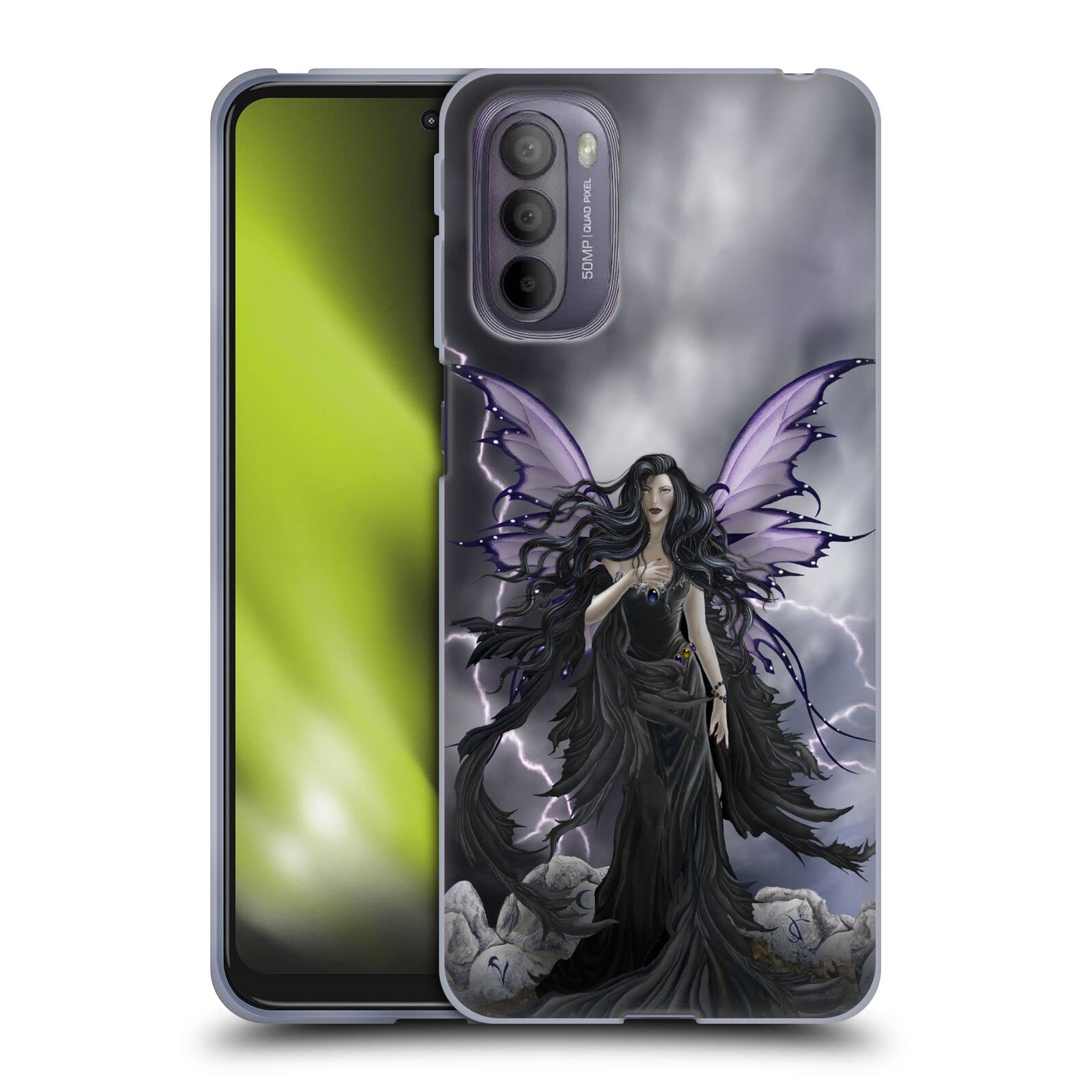 Official Nene Thomas Storm Fairy with Lightning Gothic Soft Gel Case for Motorola Moto G31 - Perfect for Everyday Use and Gothic Style Enthusiasts