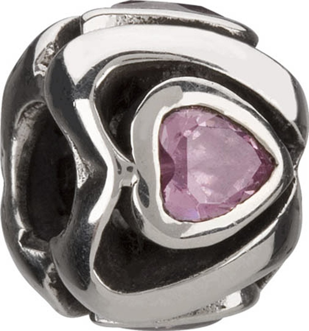 Pink Mother's Heart Charm - Elegant Jewelry Gift for Mom, Women, Wife | Perfect for Mother's Day, Birthday, Anniversary & Special Occasions