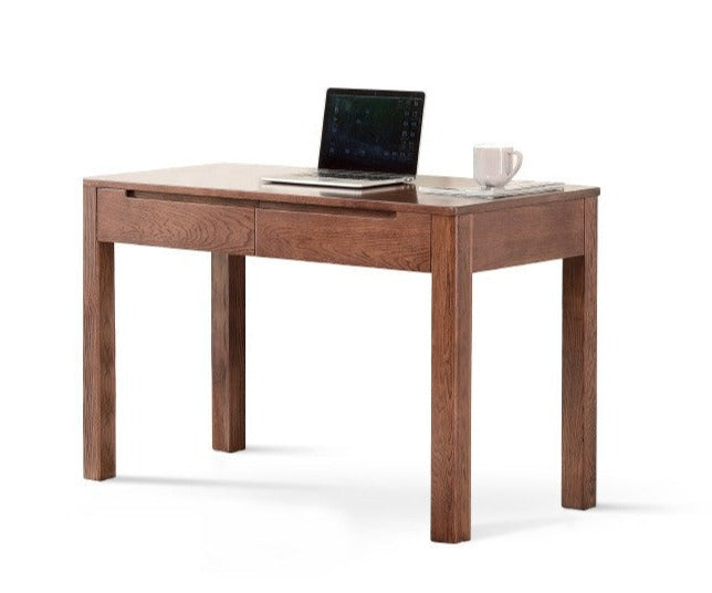 Premium Solid Wood Office Desk - Oak & Beech - Modern Home Office Furniture for Remote Work & Study