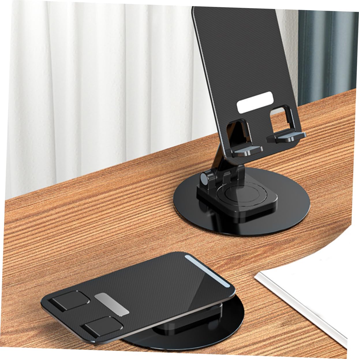 Adjustable Aluminum Phone Stand Holder - Universal Tablet & Mobile Desk Mount with Telescopic Design - Perfect for Work, Study, and Video Calls
