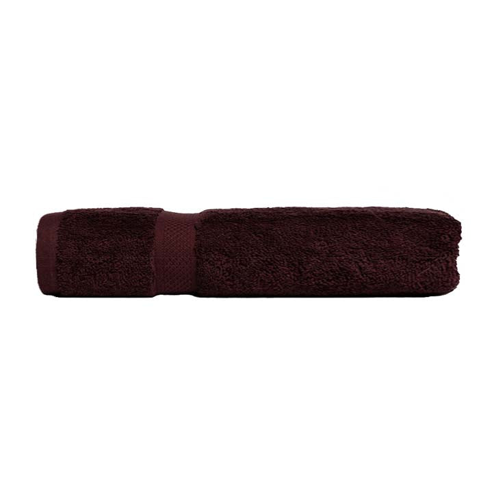 100% Combed Cotton Chocolate Brown Hand Towels - Soft & Absorbent Bathroom & Kitchen Towels for Spa, Gym, and Home Use