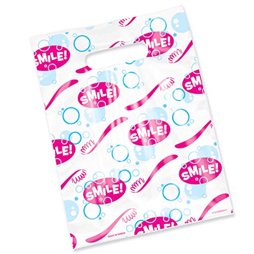 Scatter Print Toothbrush Bags - 100 Pack Waterproof Travel Storage Pouches for Office, Home & Travel Organization